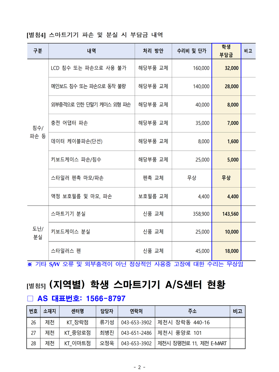 학생용스마트기기 보급 안내문(동의서)2