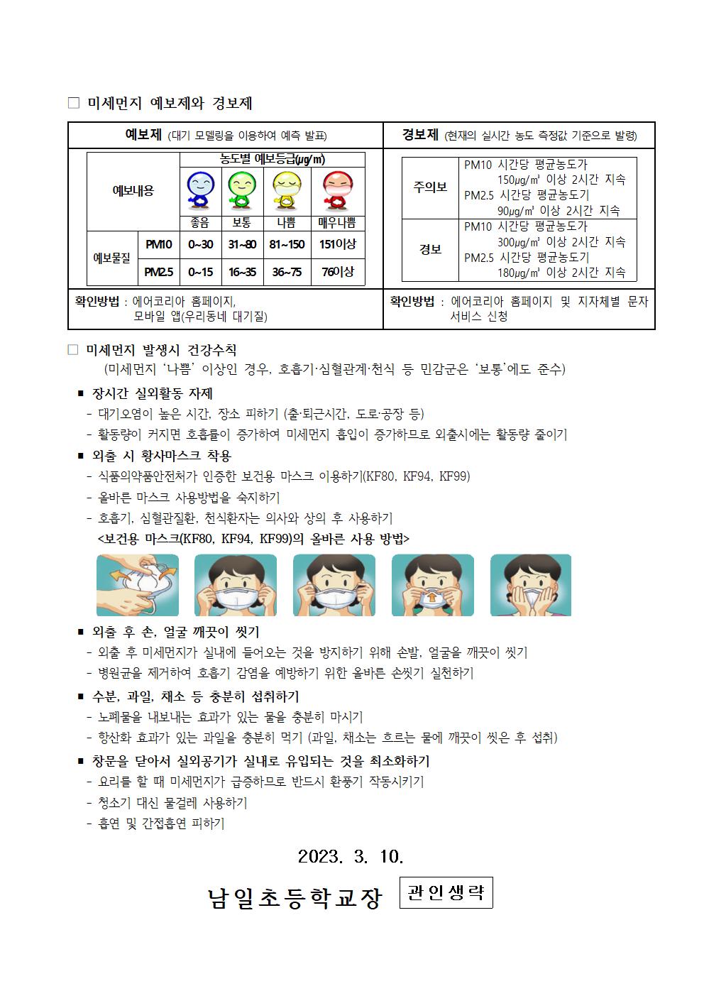 2023. 미세먼지 대응 요령 안내문002