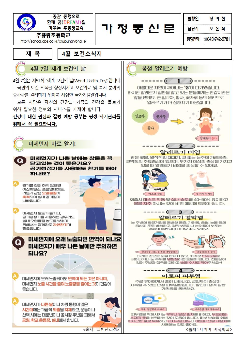 2023. 4월 보건소식지_추풍령초001