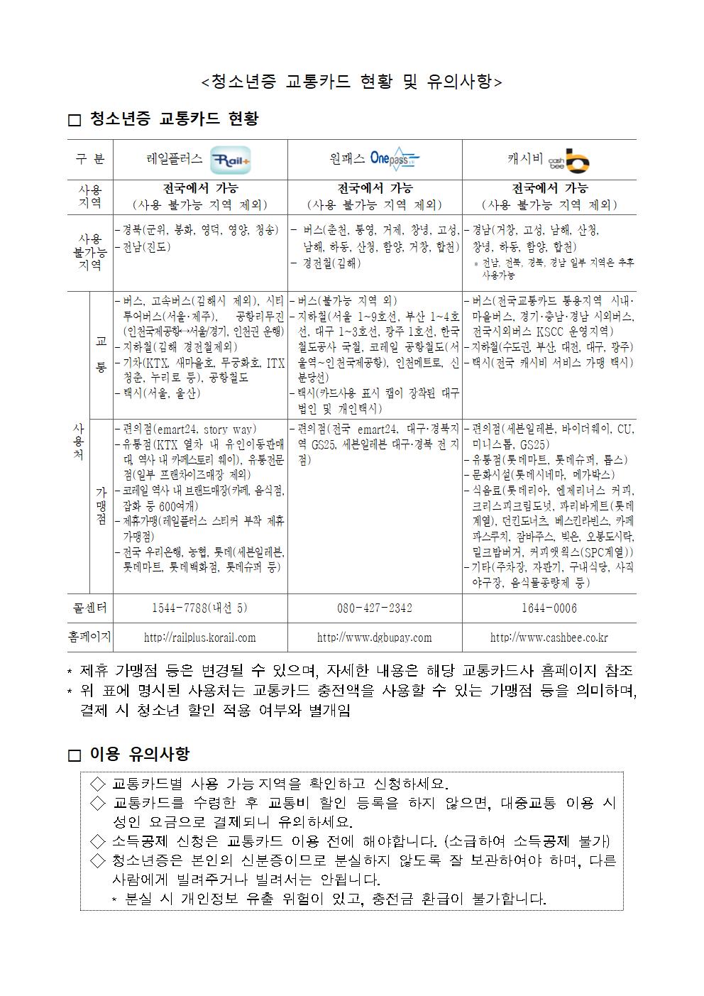 청소년증 단체발급 안내문002