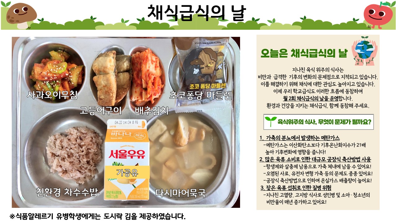 식단게시서식