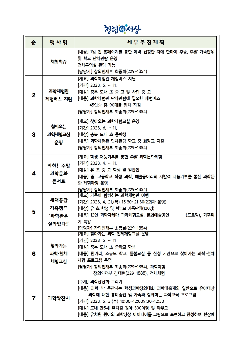 2023. 충북 직지사랑 과학 한마당 행사 안내 가정통신문004