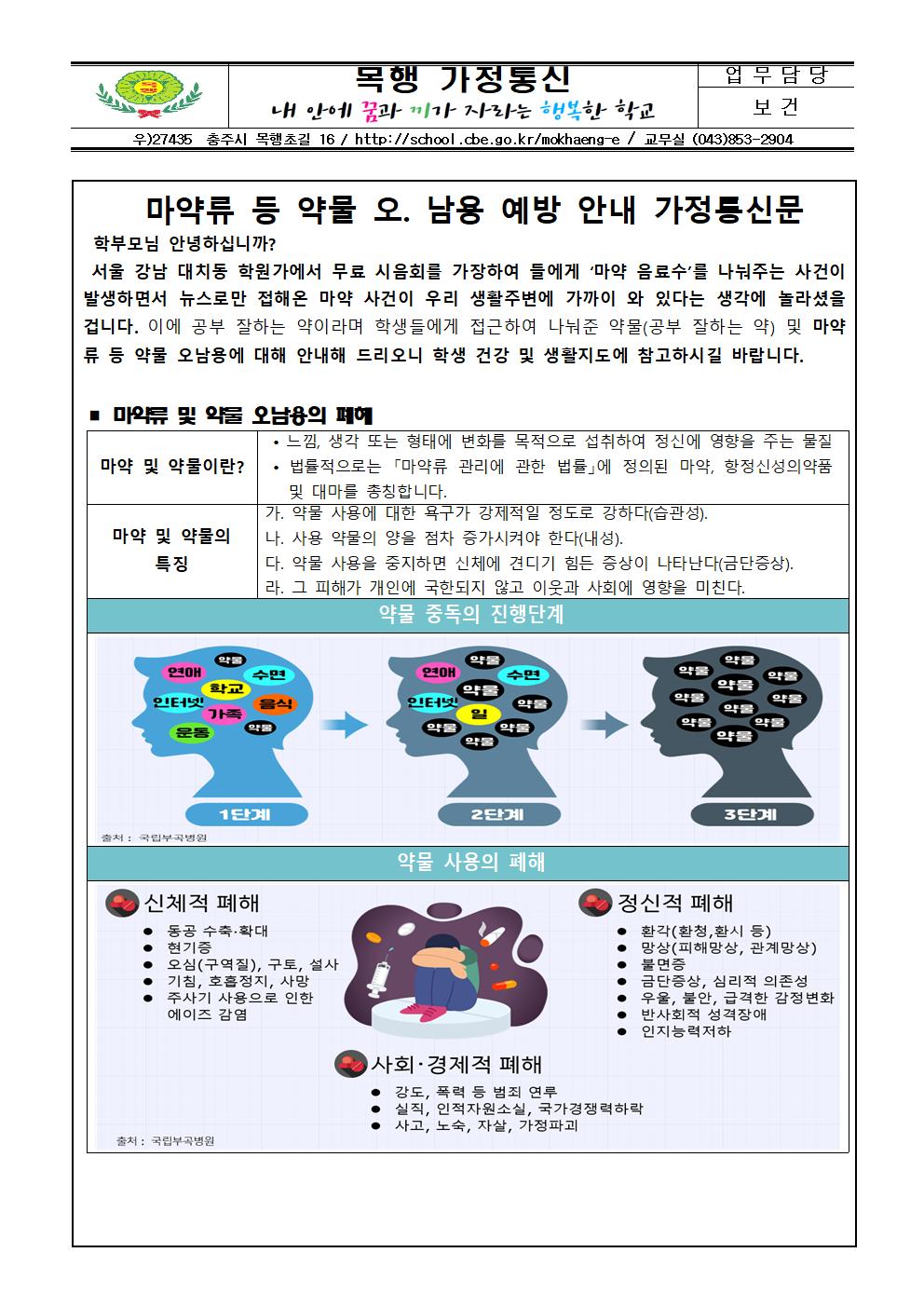 2023마약류 등 약물 오남용 예방 안내가정통신문001