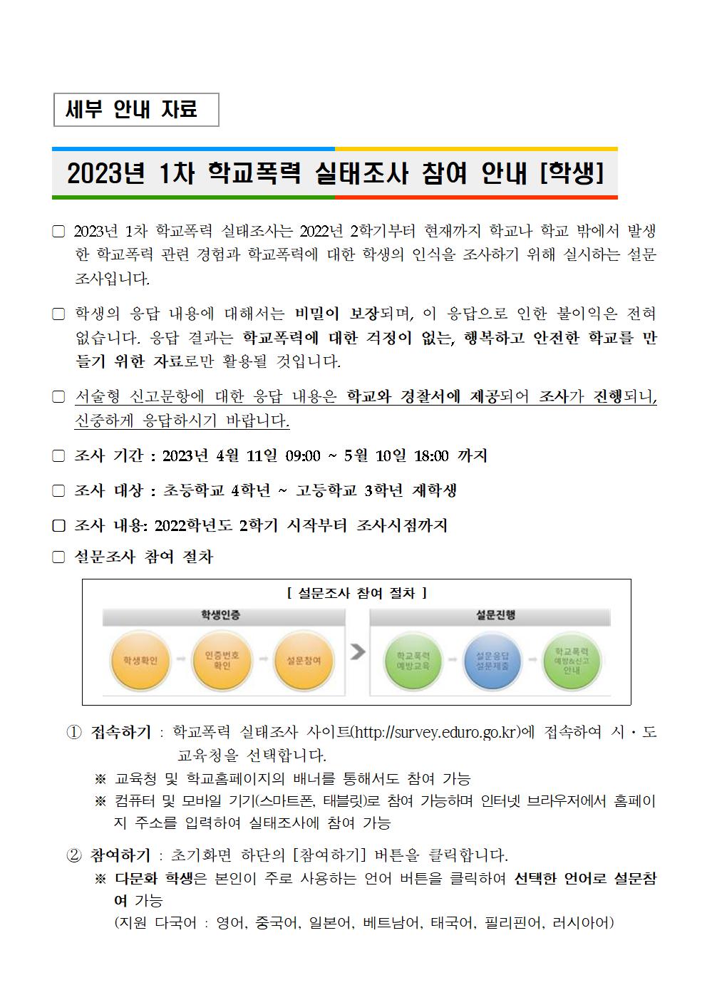 학교폭력 실태조사 가정통신문004