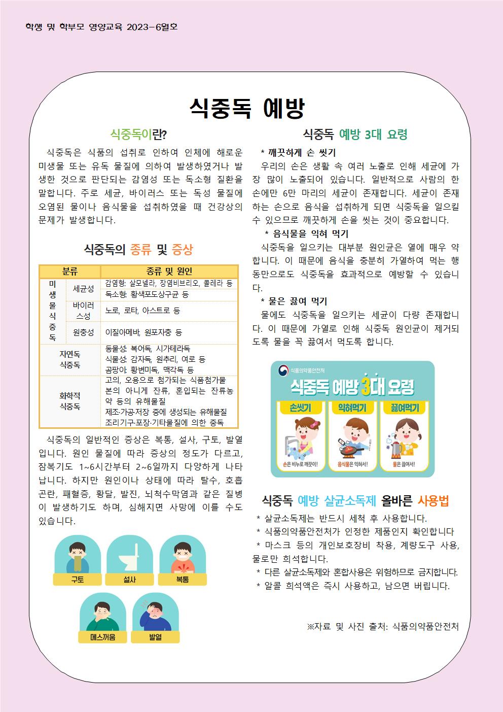 6월 학생 및 학부모 교육