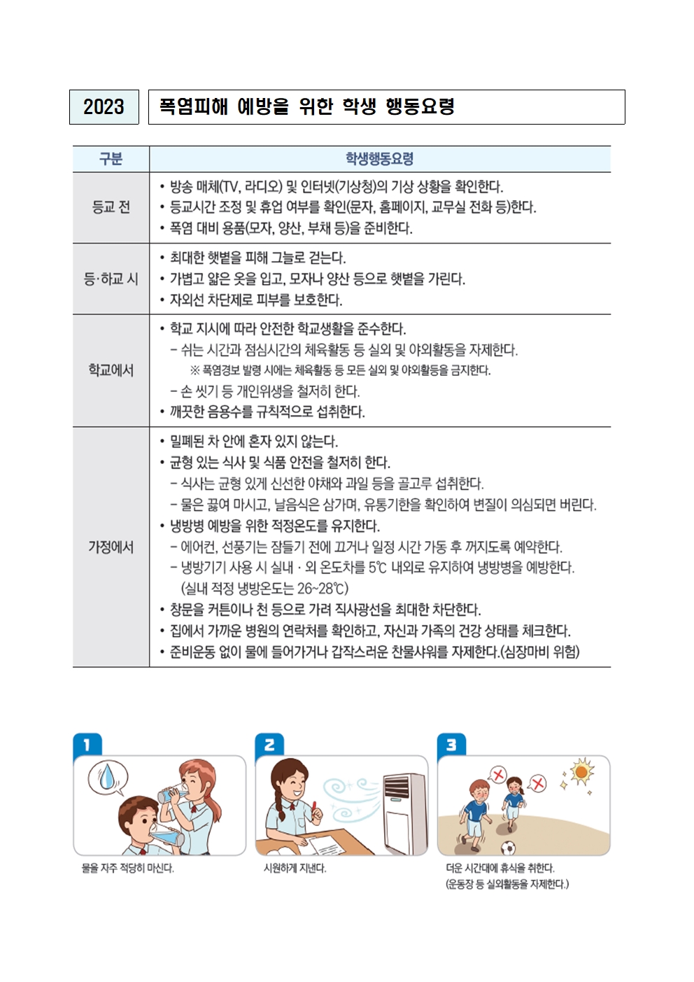 2023년 여름철 폭염 대책 추진계획001