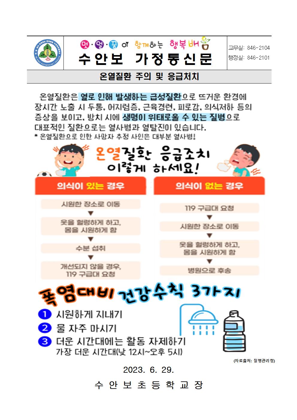 6월-상황별 응급처치 방법 안내(온열질환 주의-230629)