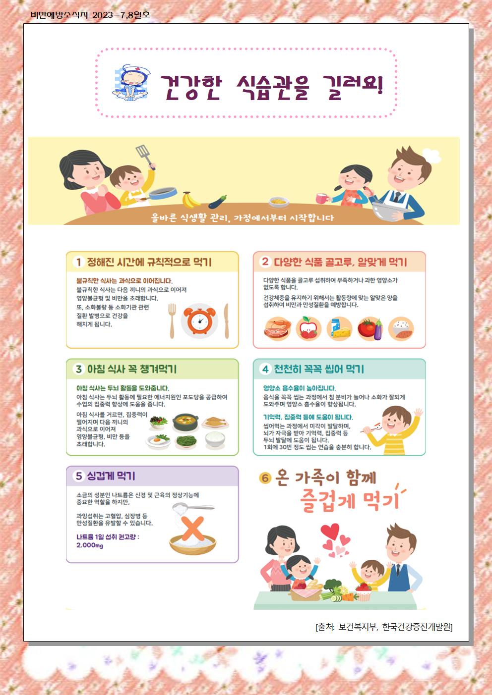 7,8월 비만예방 소식지