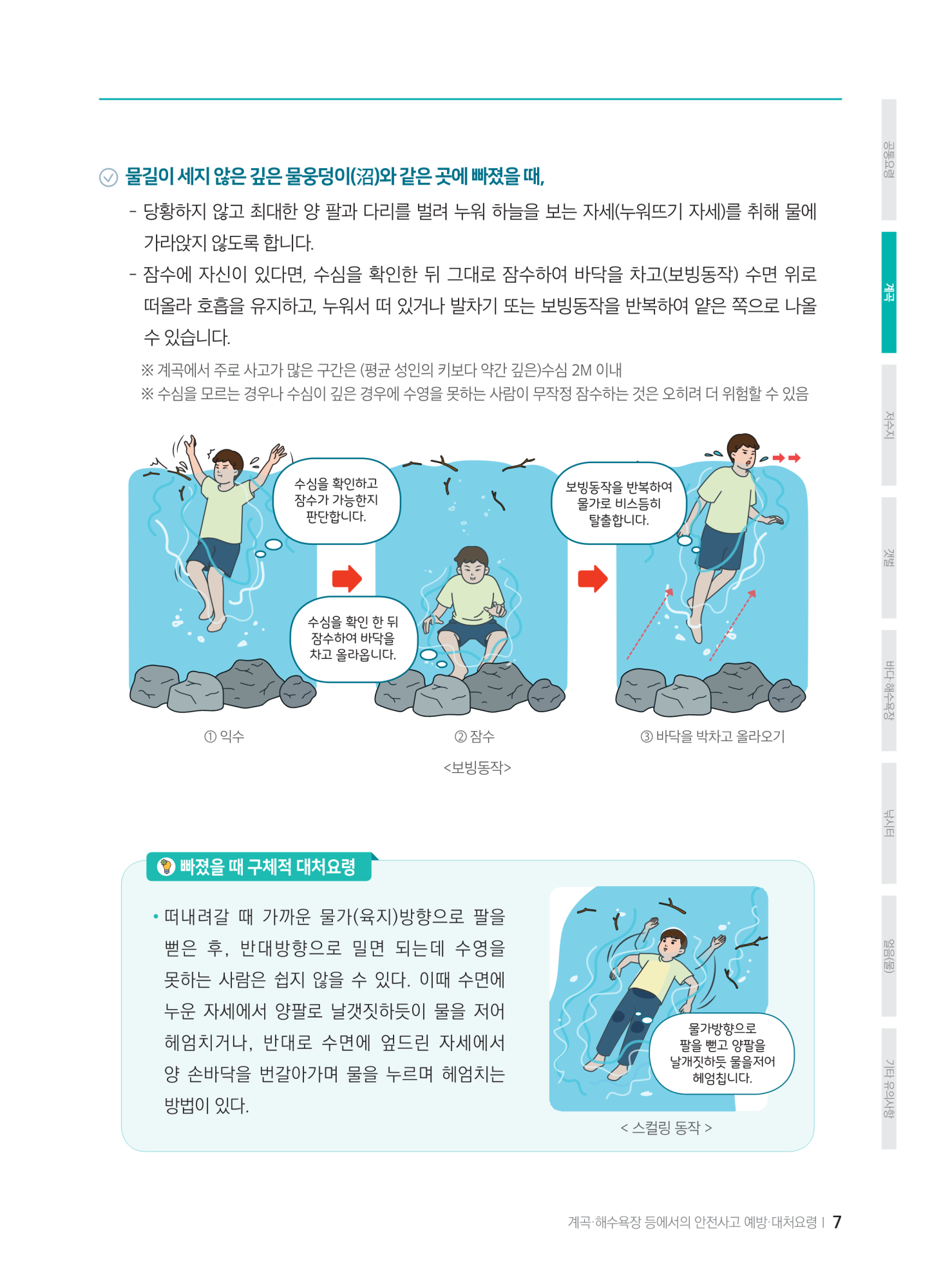 충청북도교육청 체육건강안전과_계곡,해수욕장 등에서의 안전사고 예방,대처요령(교육책자)_축소_9