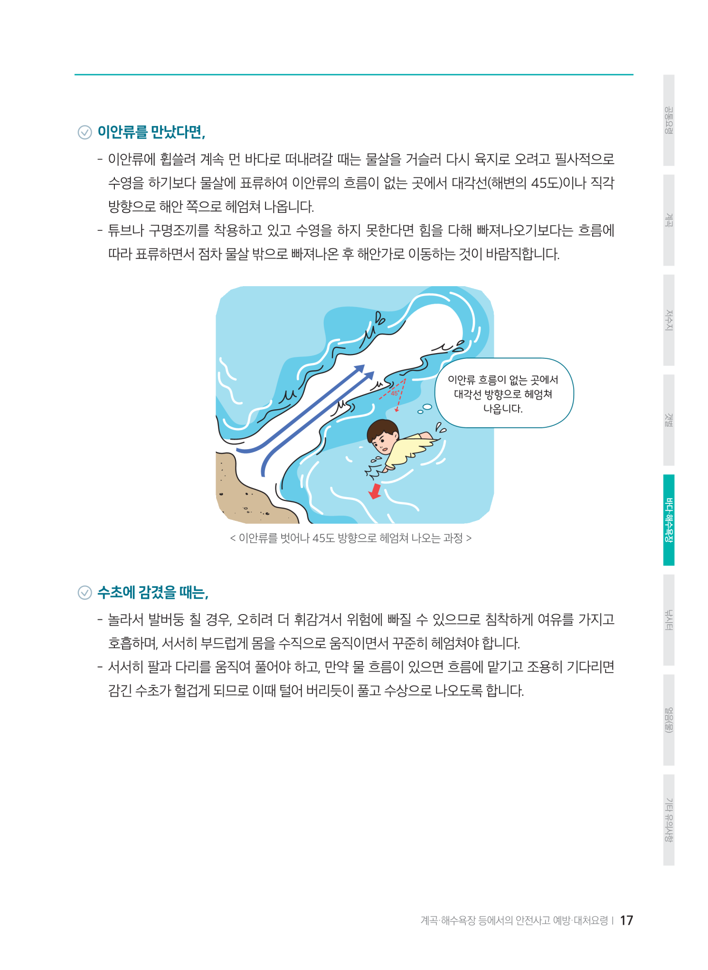 충청북도교육청 체육건강안전과_계곡,해수욕장 등에서의 안전사고 예방,대처요령(교육책자)_축소_19