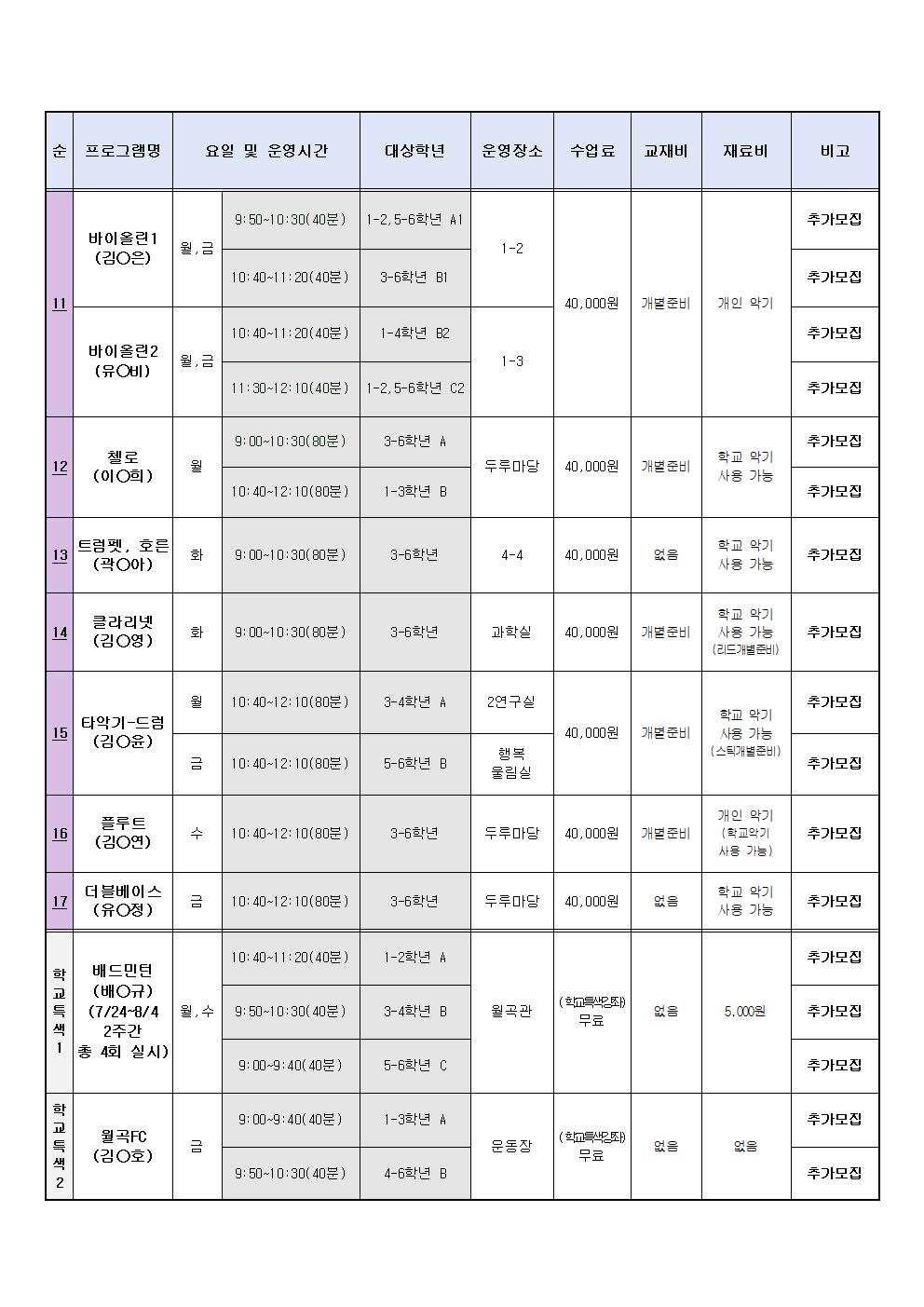 2023학년도 여름방학 방과후학교 프로그램 추가 모집 안내장(안)003