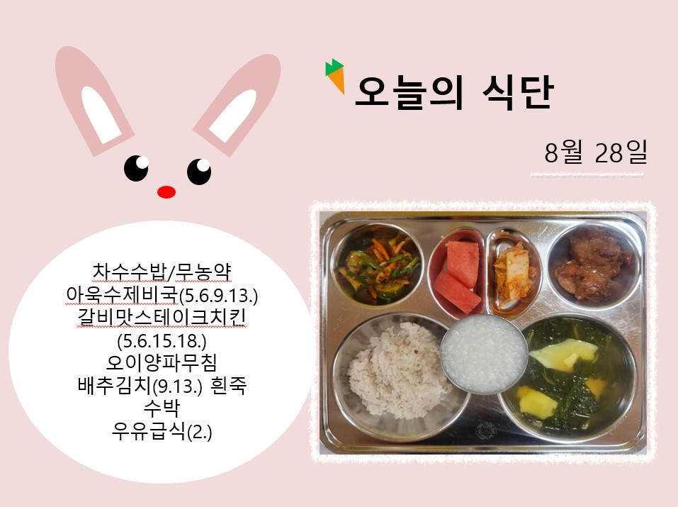 오늘의 식단 사진(2023.8.28)