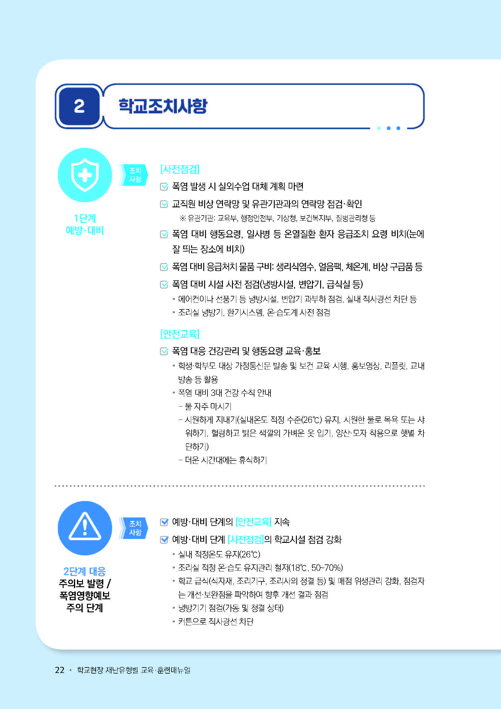 학교현장  재난유형별 교육훈련 매뉴얼(폭염)_페이지_3