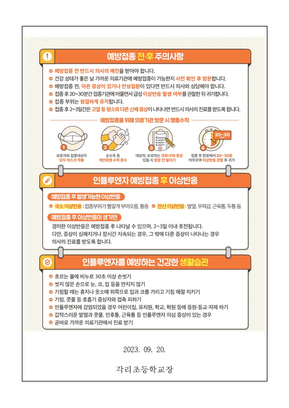 2023-2024절기 어린이 인플루엔자 국가예방접종 안내문002