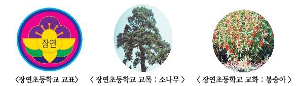 장연초등학교 교표, 교목, 교화