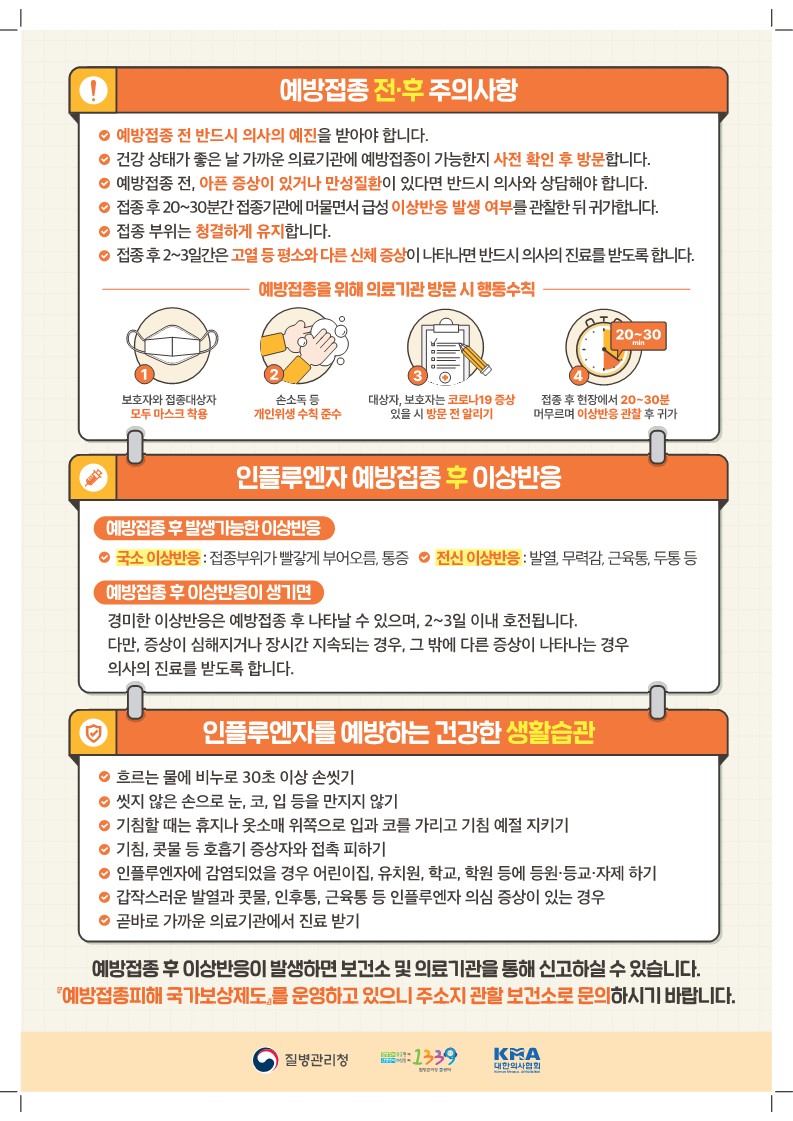 충청북도교육청 체육건강안전과_2023-2024절기 인플루엔자 국가예방접종 지원사업 안내문_어린이_2