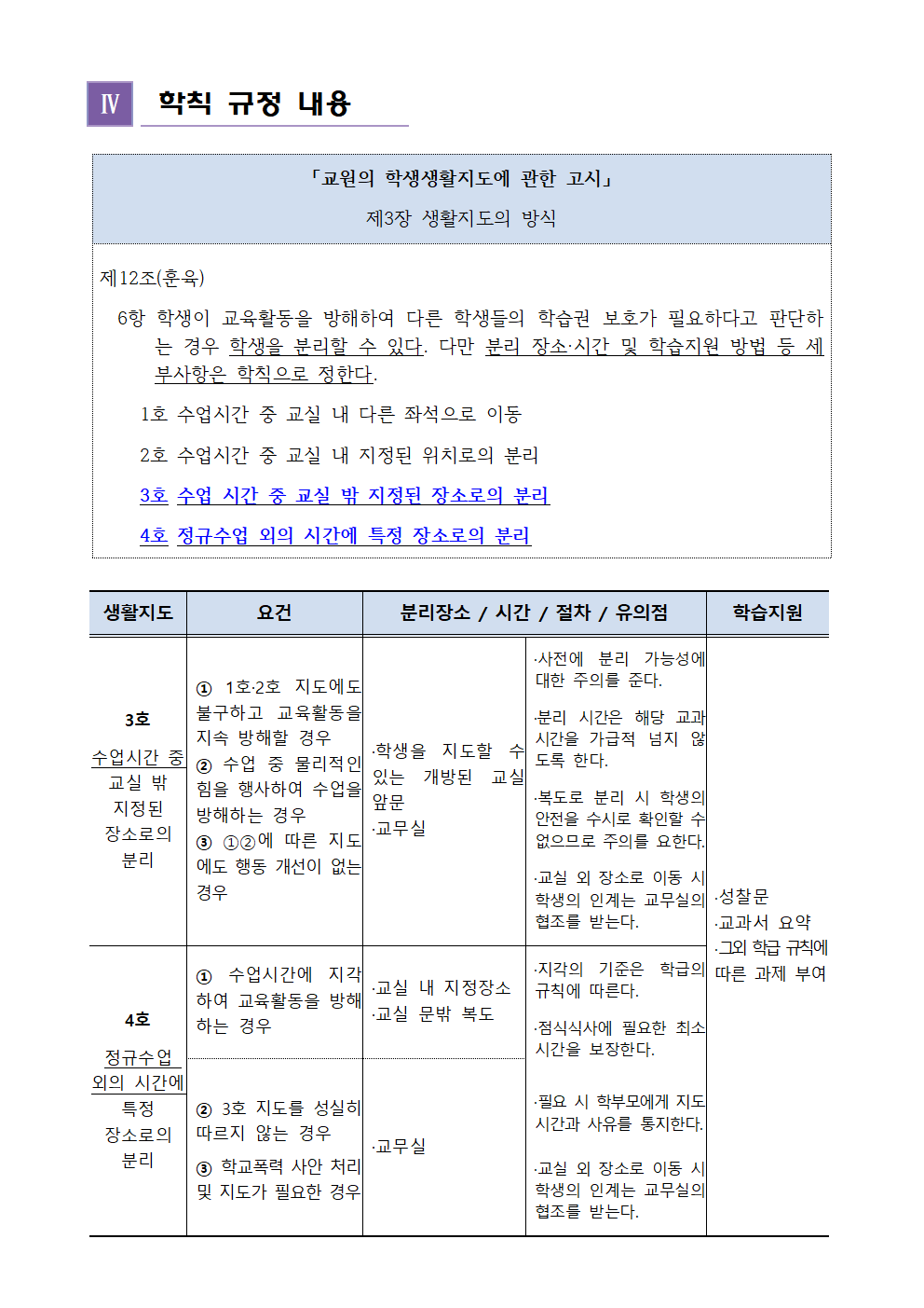 2023. 학칙에 관한 특례 운영 계획003