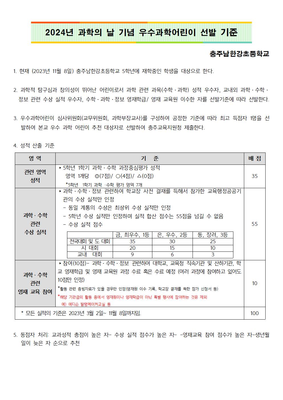 2024년 과학의 날 기념 우수과학어린이 선발 기준001