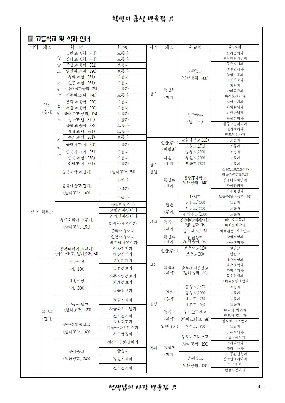 2024. 고입전형 안내 및 최종 진학희망학교 조사서(가정통신문)008