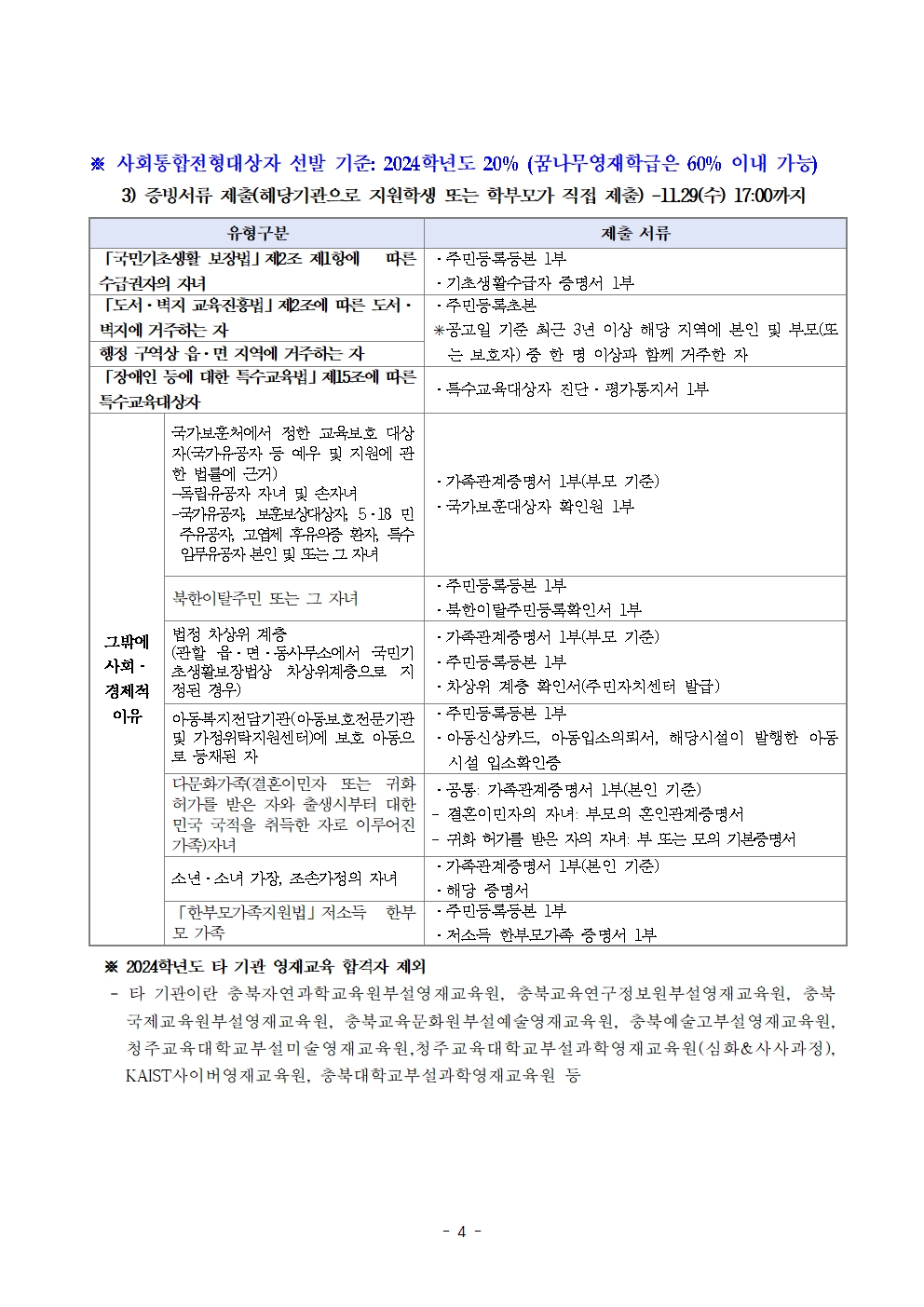 2024. (기간연장)충주중앙초등학교 지역공동 영재학급 영재교육대상자 선발 계획 및 공고문004