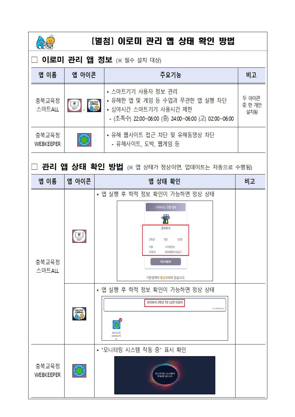 학생 스마트기기(이로미) 사용 유의사항 안내문002