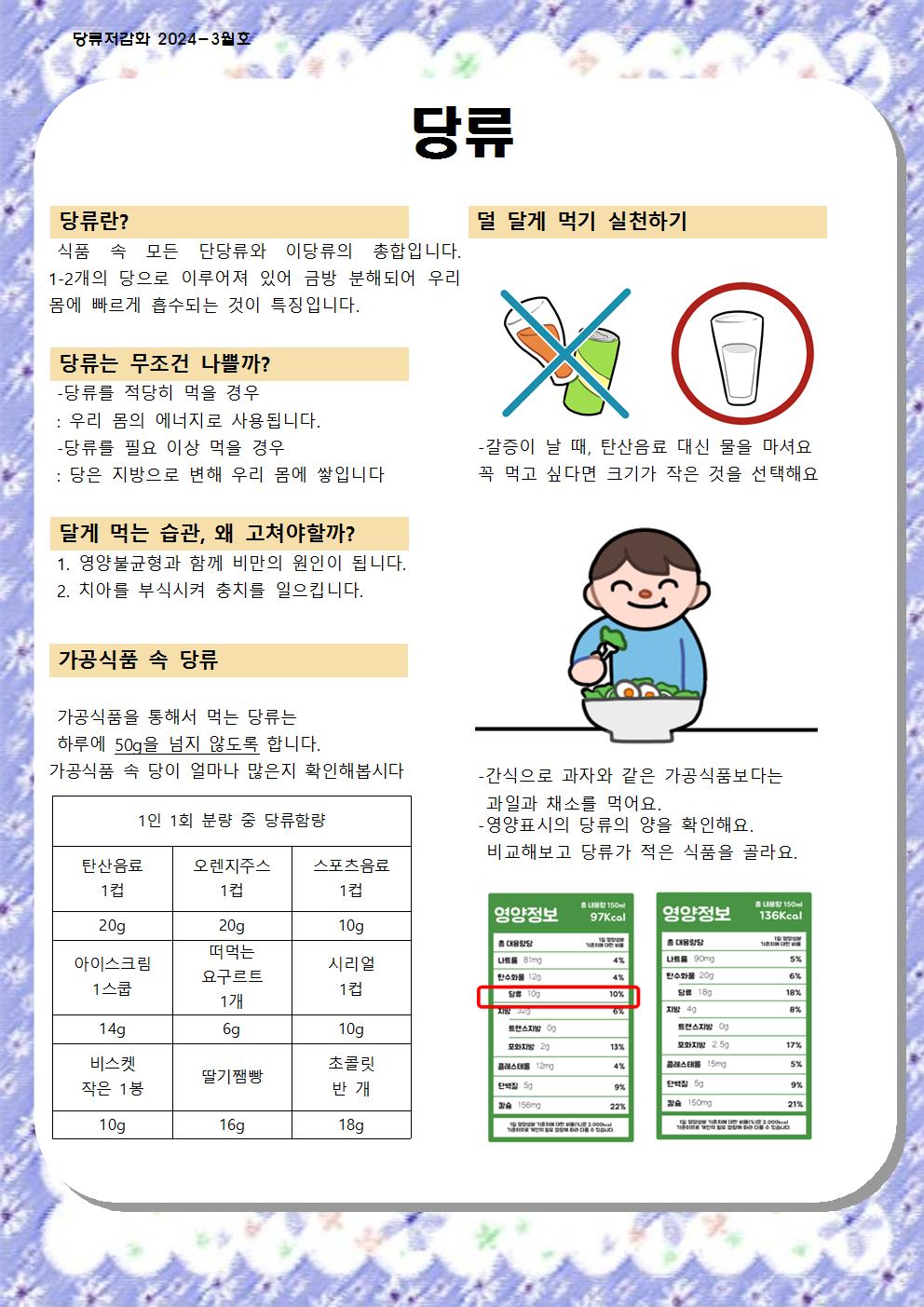 3월 당류 저감화 교육자료