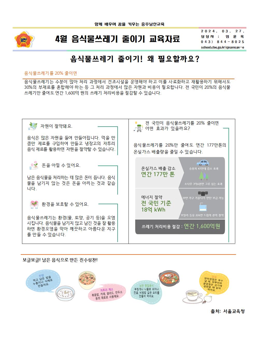 4월 음식물쓰레기 줄이기 교육자료001