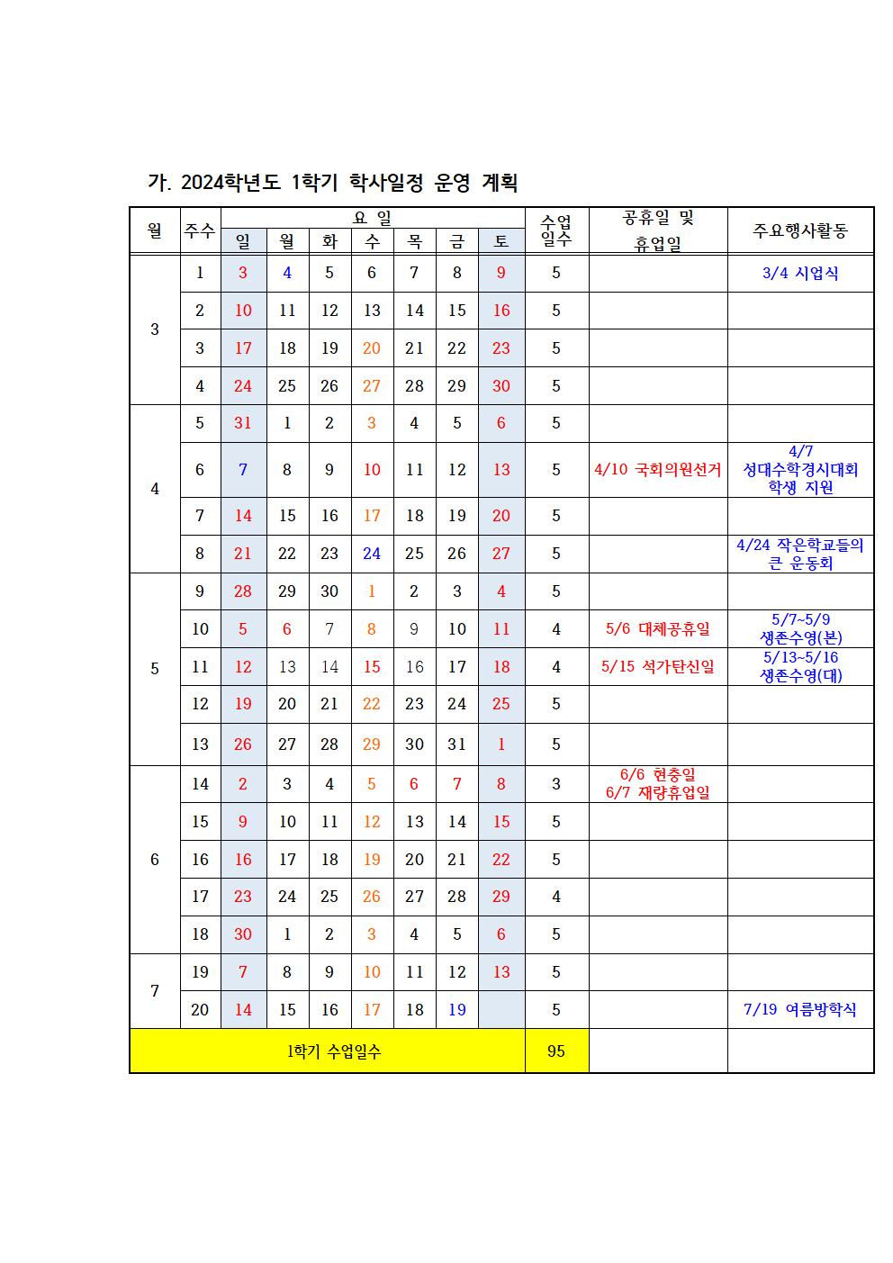 2024. 학사일정001