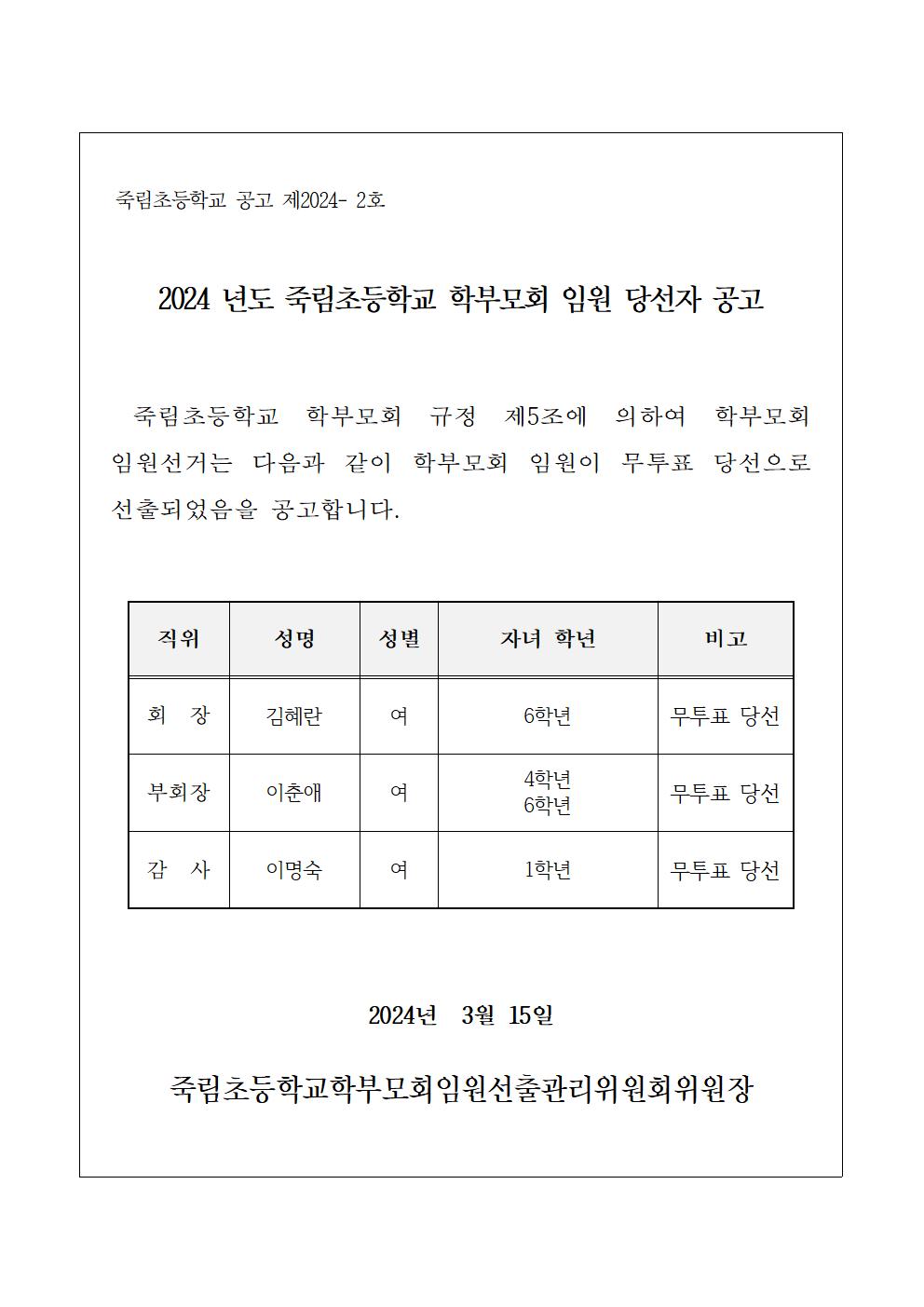 당선자 공고001