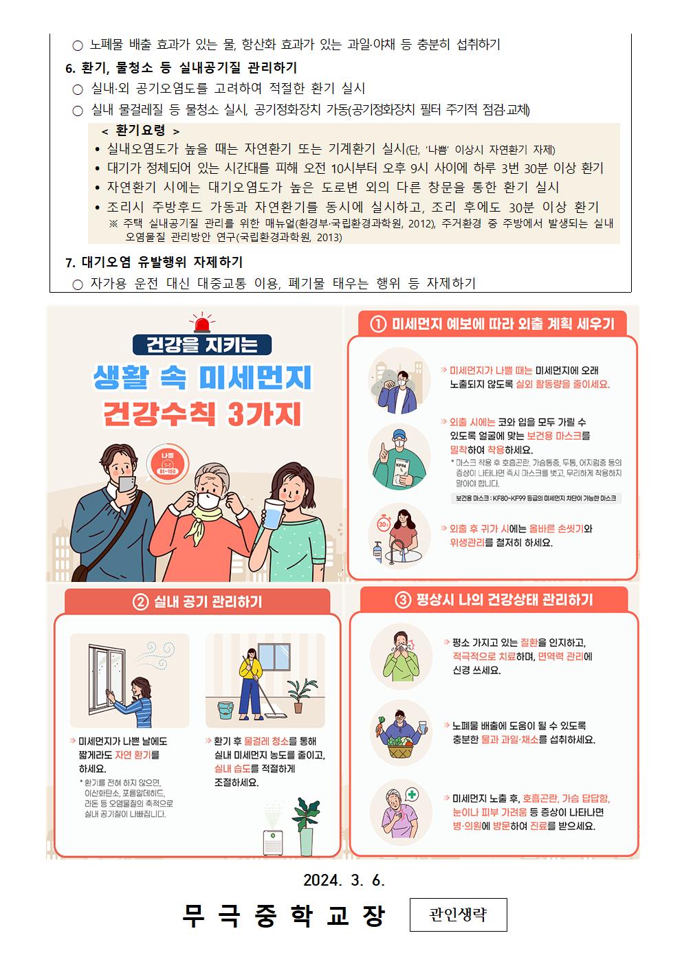 가정통신문(고농도 미세먼지 관련 안내)003