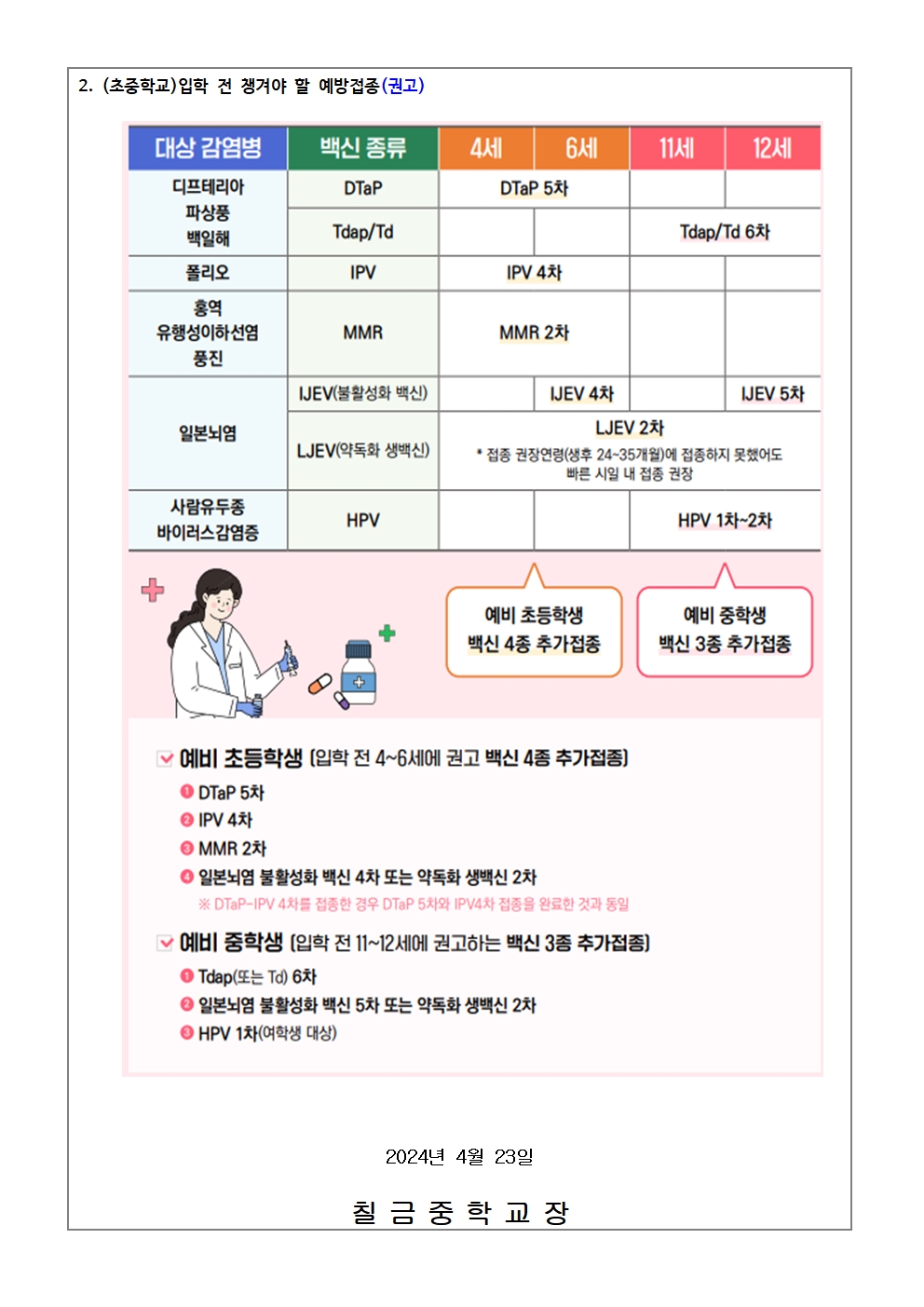 홍역 예방 안내 가정통신문002