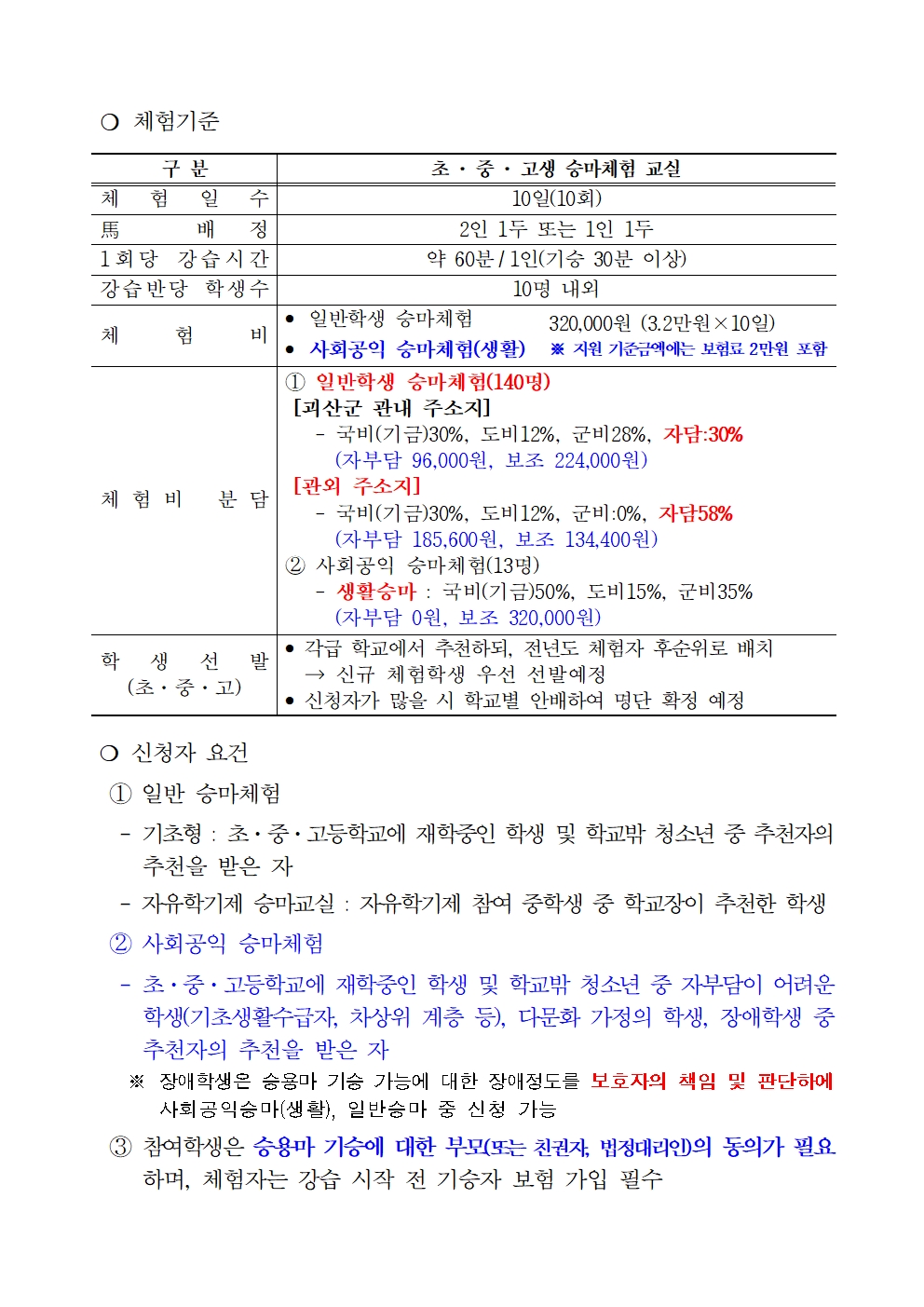 2024년 학생승마체험지원사업 사업계획서002