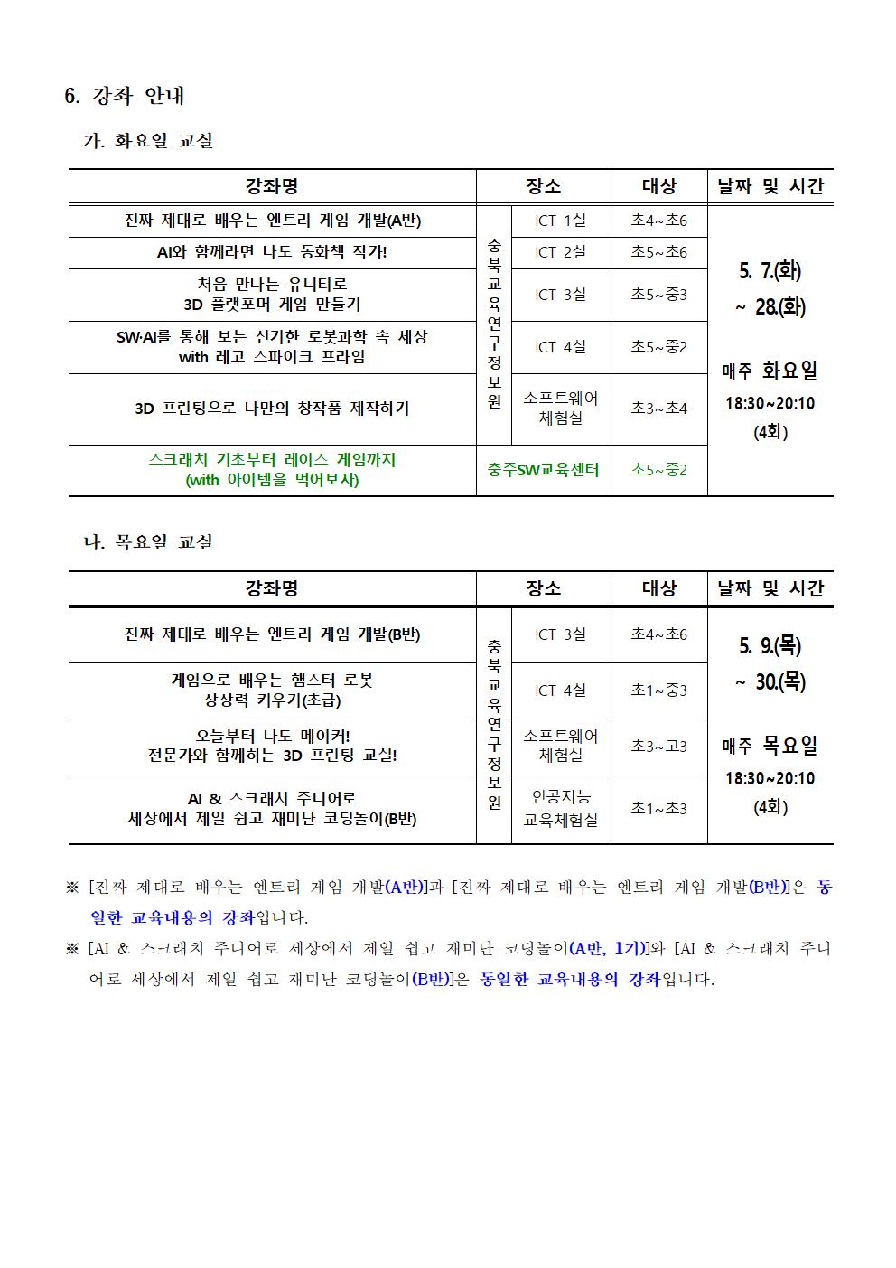 2024. 하굣길 SW·AI 교실(2기) 추가 운영 안내문002