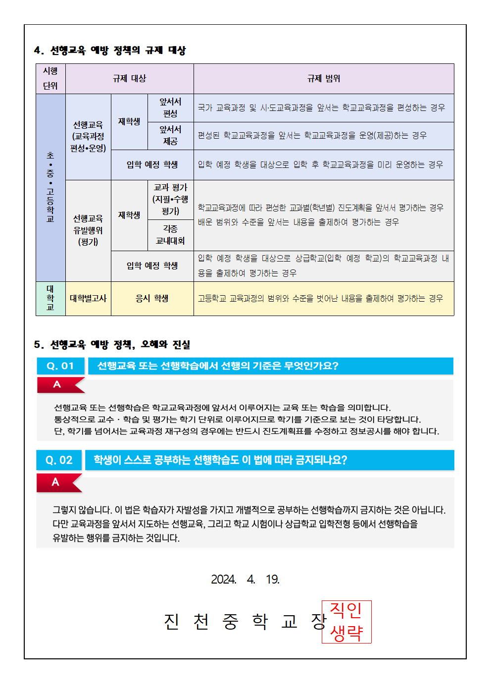 2024. 선행 교육 예방 정책 안내 가정통신문002