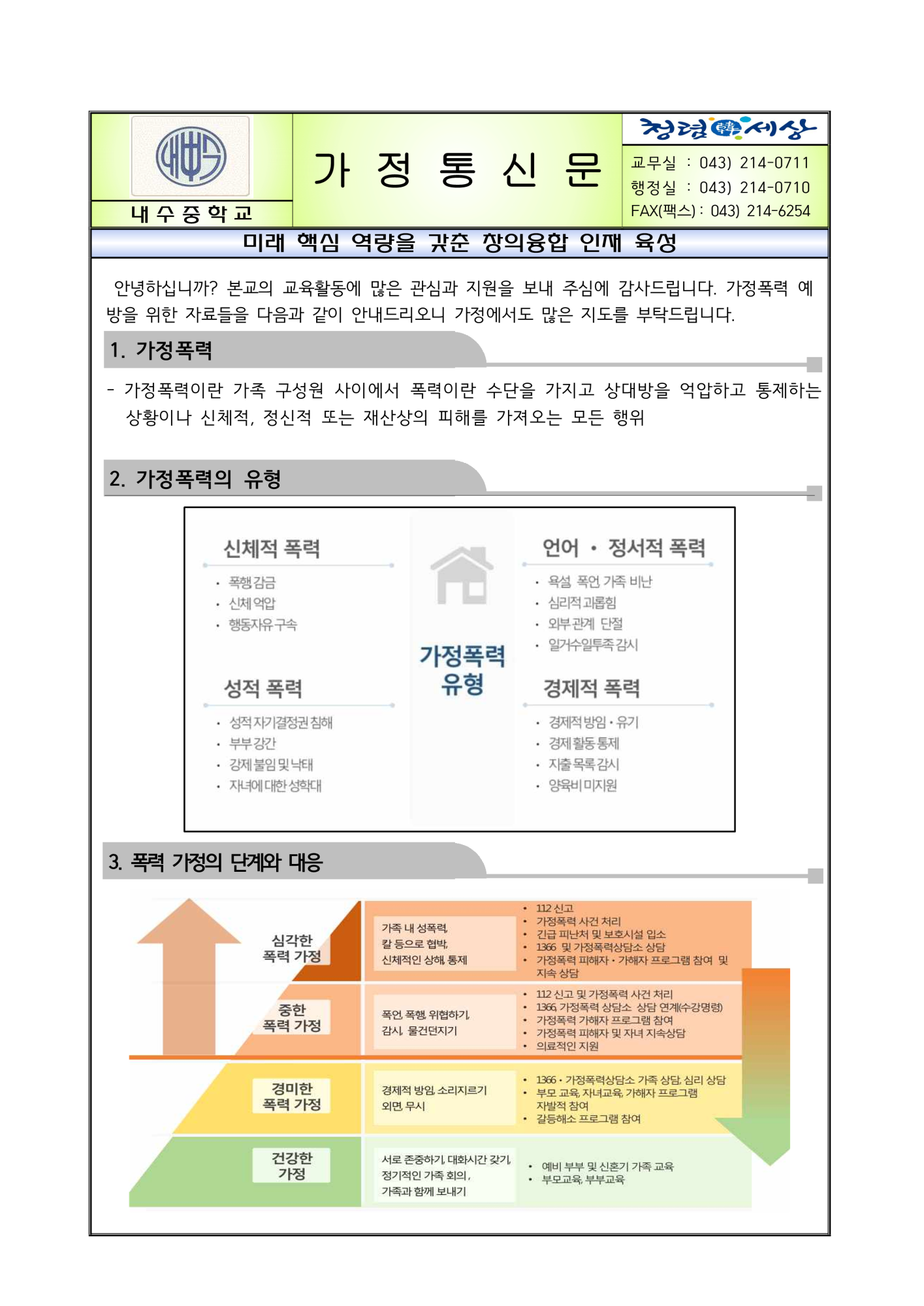 가정폭력 예방교육 가정통신문_1