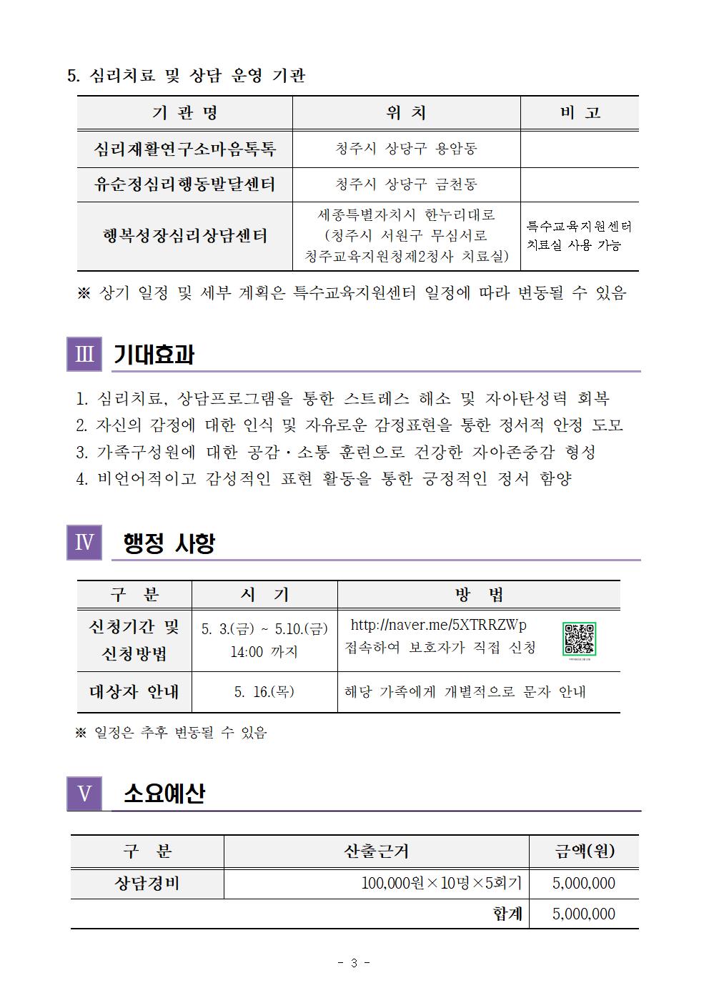 [청주성신학교-5068 (첨부) 충청북도청주교육지원청 특수교육지원센터] 2024. 가족지원 프로그램 운영 계획-특수교육대상자 형제자매 심리치료 및 상담 프로그램(발송용)003