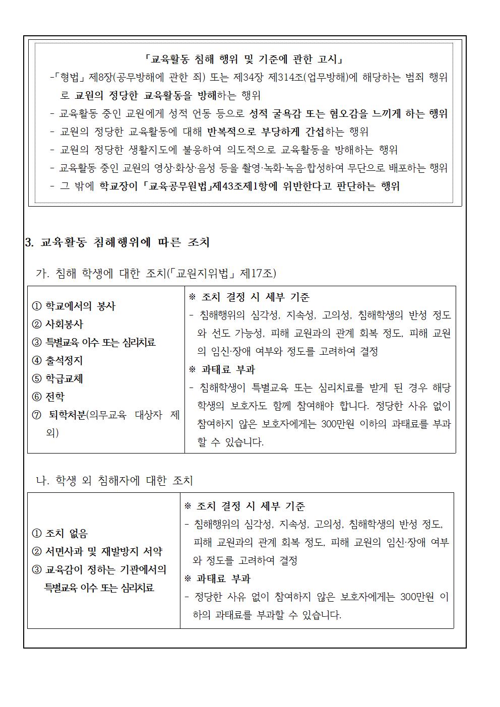 2024. 가정통신문(학부모를 위한 2024.교육활동침해 예방 연수)002