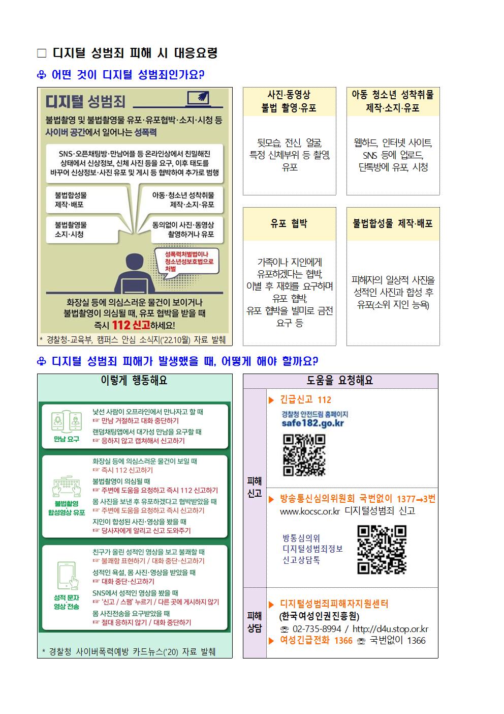 디지털 성범죄 대응 및 예방 안내 가정통신문002