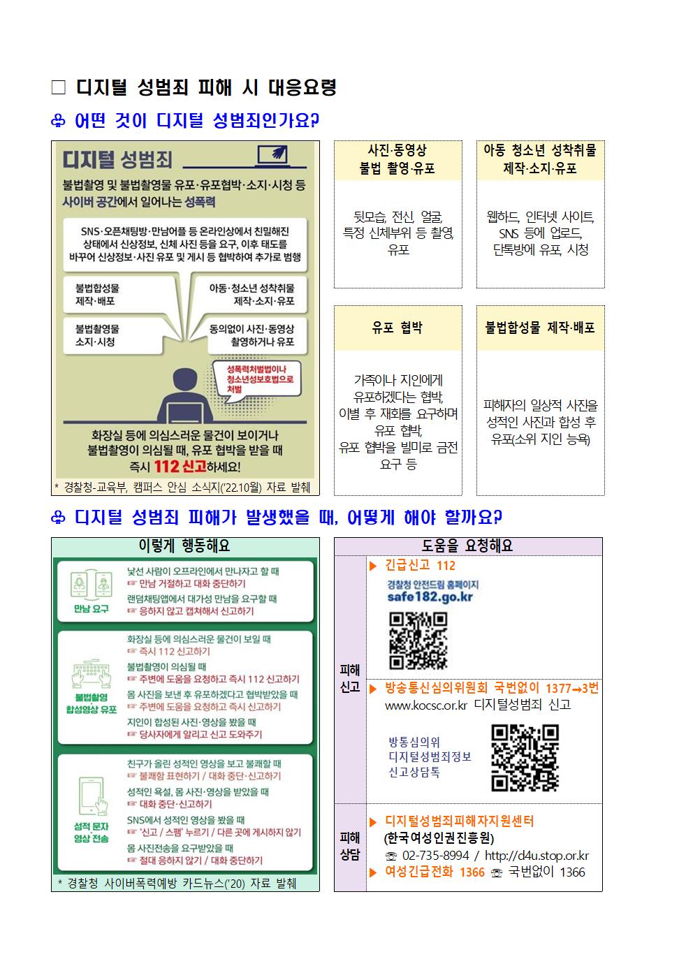 디지털 성범죄 대응 및 예방 교육 가정통신문002