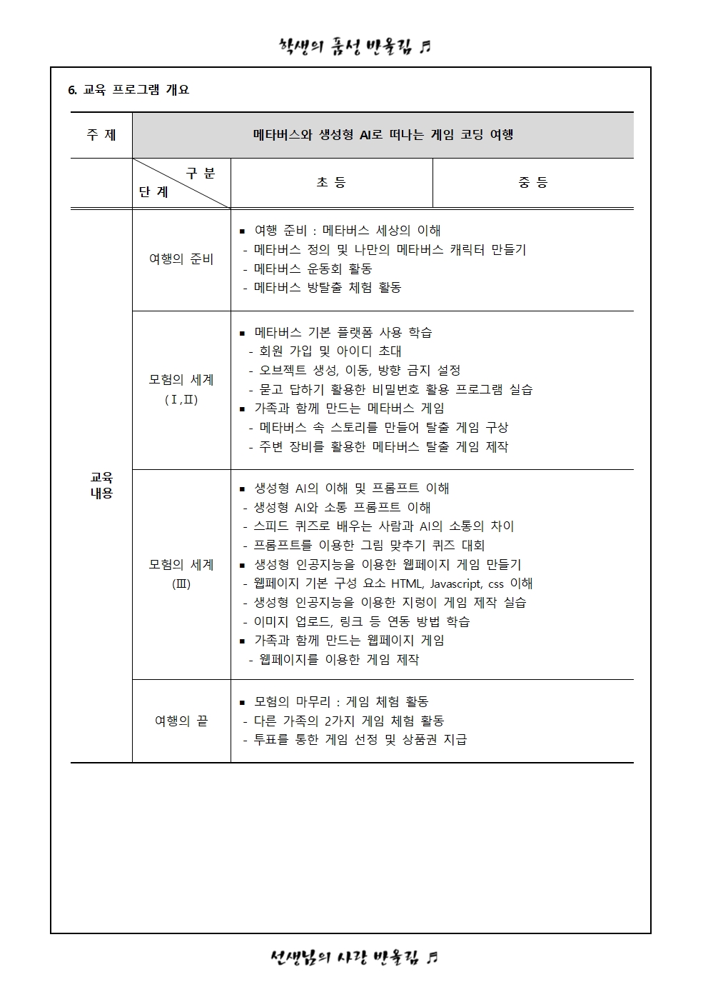 2024. 가족과 함께하는 코딩캠프002