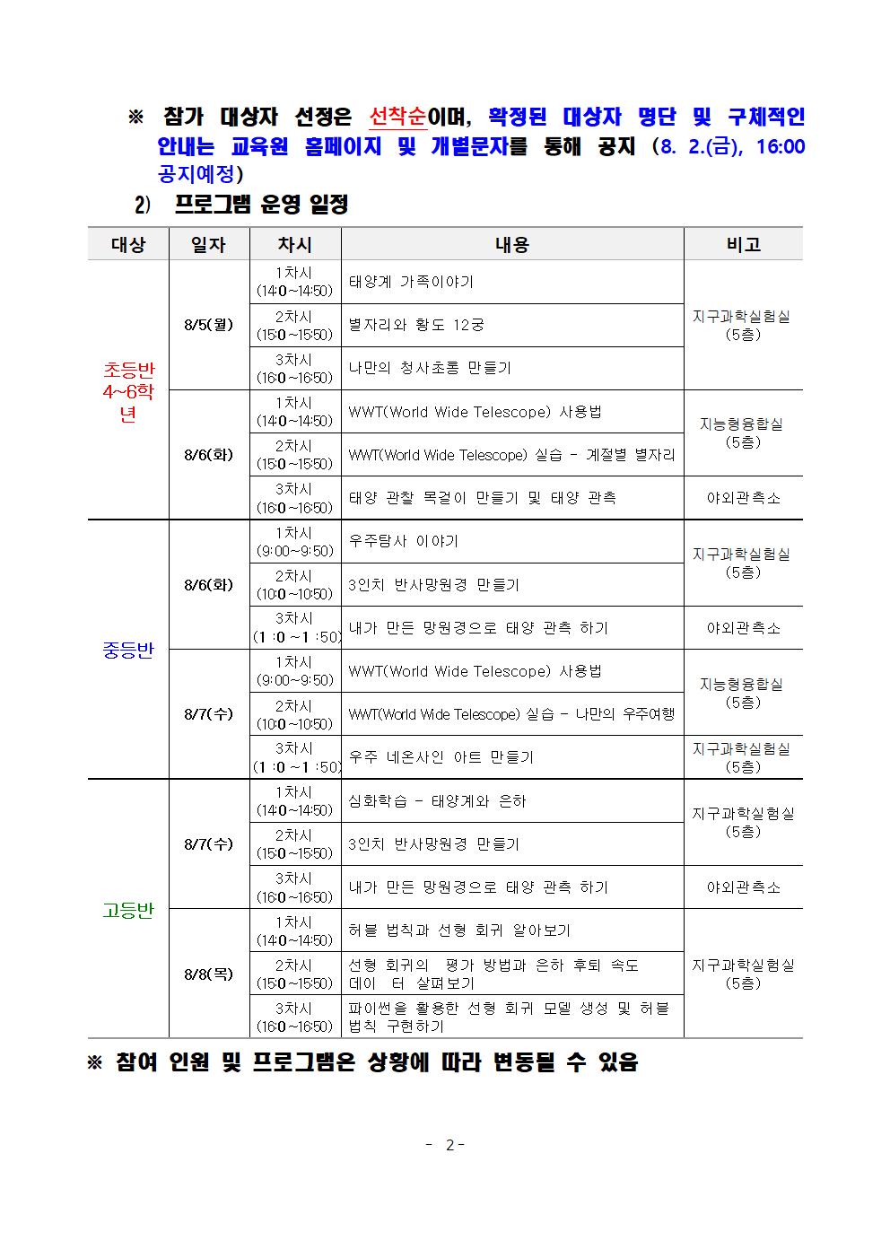 2024 나로(NARO)우주탐구교실 운영 계획(안)002