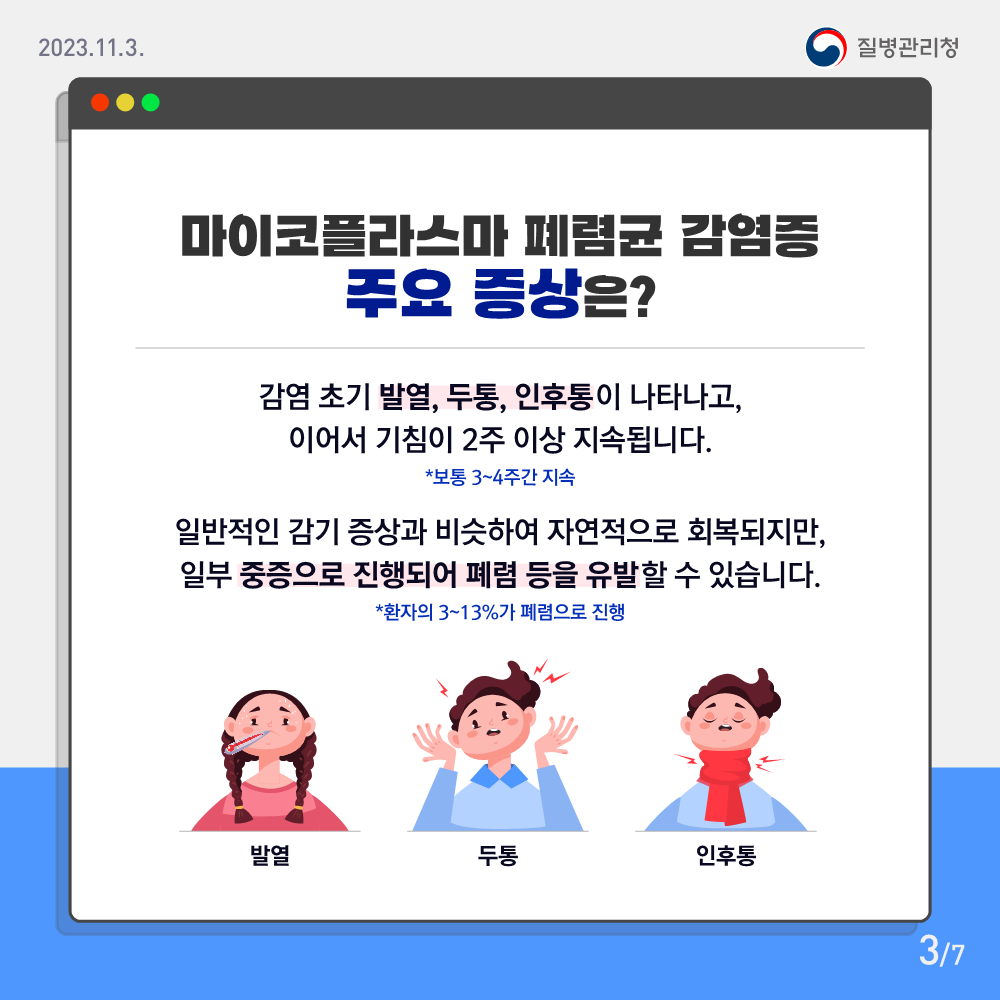 231103_[KDCA] 마이코플라스마 폐렴균 감염증 카드뉴스_PDF_3