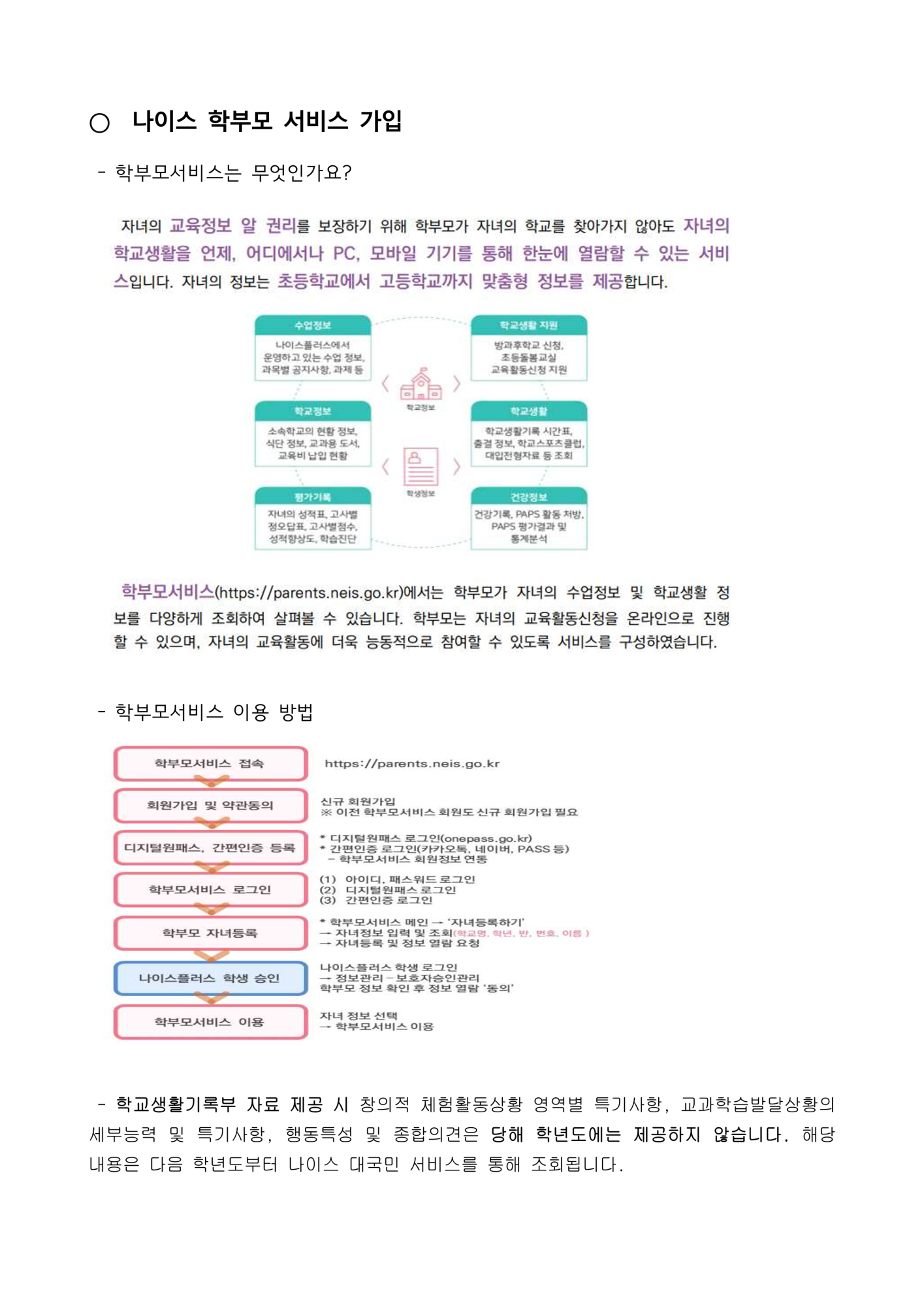 2024. 학교생활기록부 주요 기재사항 및 개정사항 학부모 안내장(충주삼원초)_4