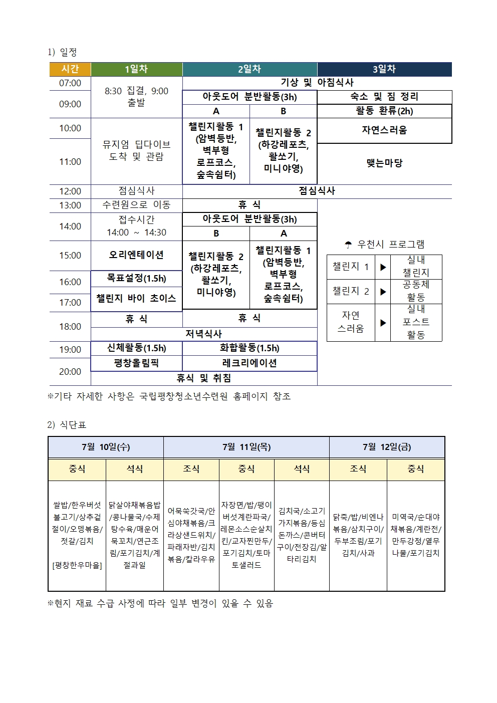 가정통신문-2024학년도 수련활동 준비사항 안내002