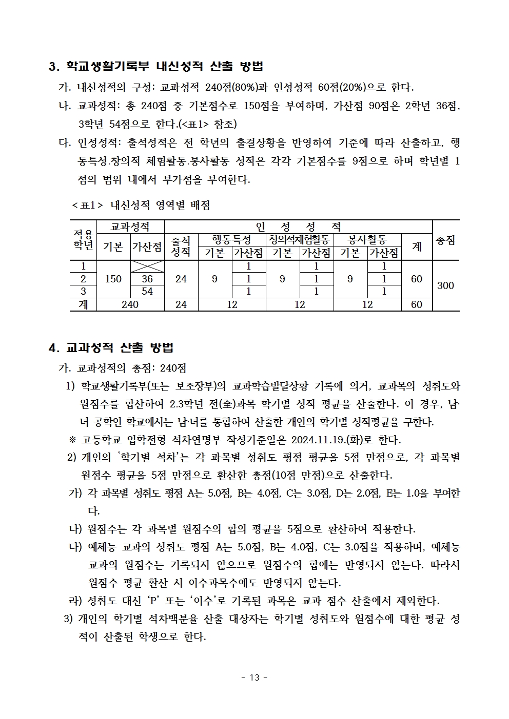 2025학년도 충북생명산업고등학교 입학전형 시행 요강(승인)013