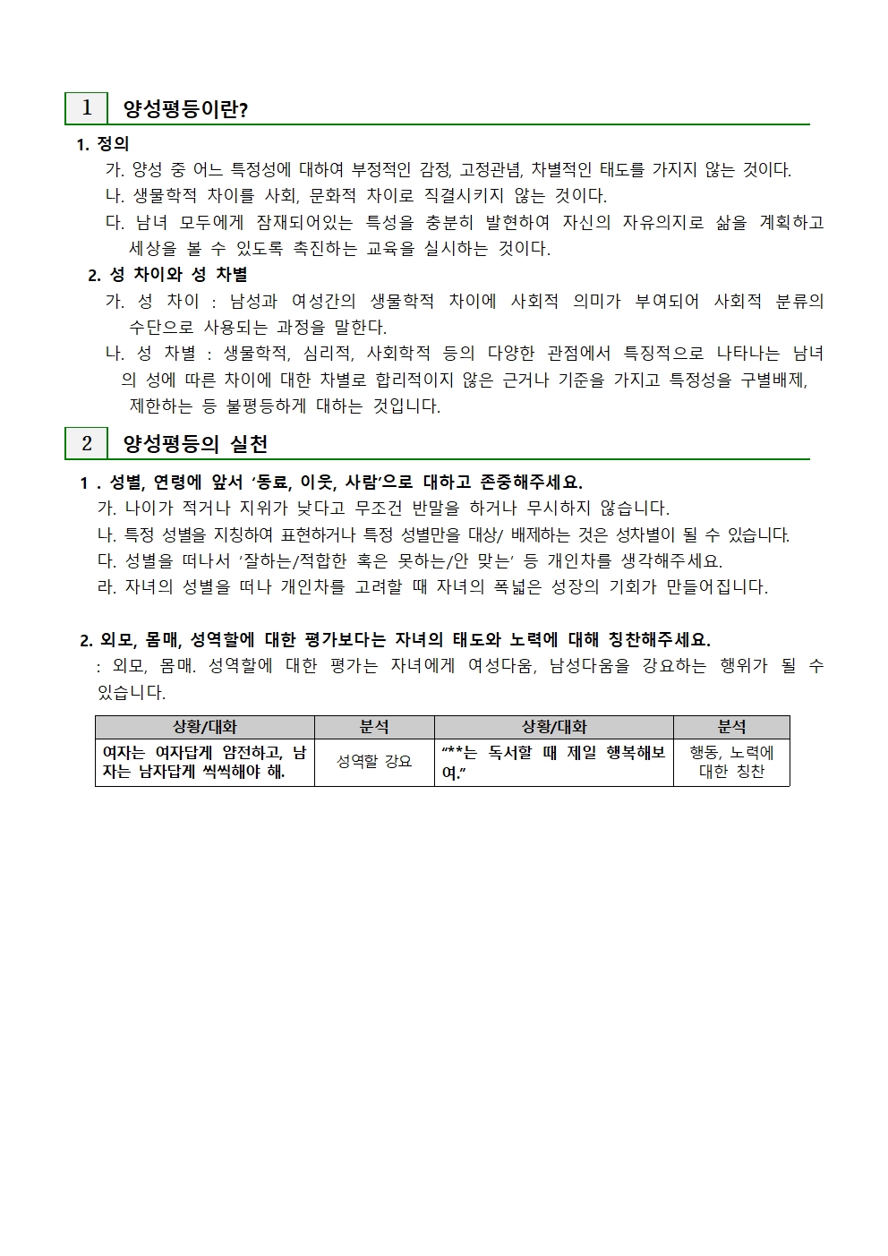 양성평등주간운영 안내 가정통신문002