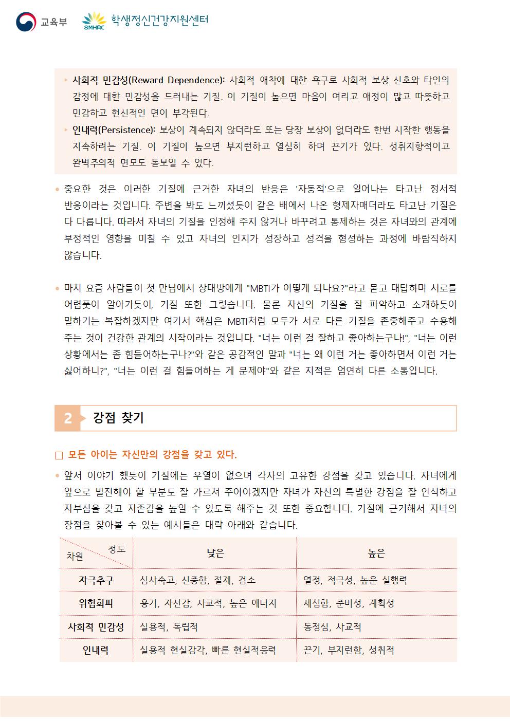 충청북도교육청 인성시민과_한국교육환경보호원 학생정신건강지원센터_붙임5. 뉴스레터 제2024-6호(학부모용)002