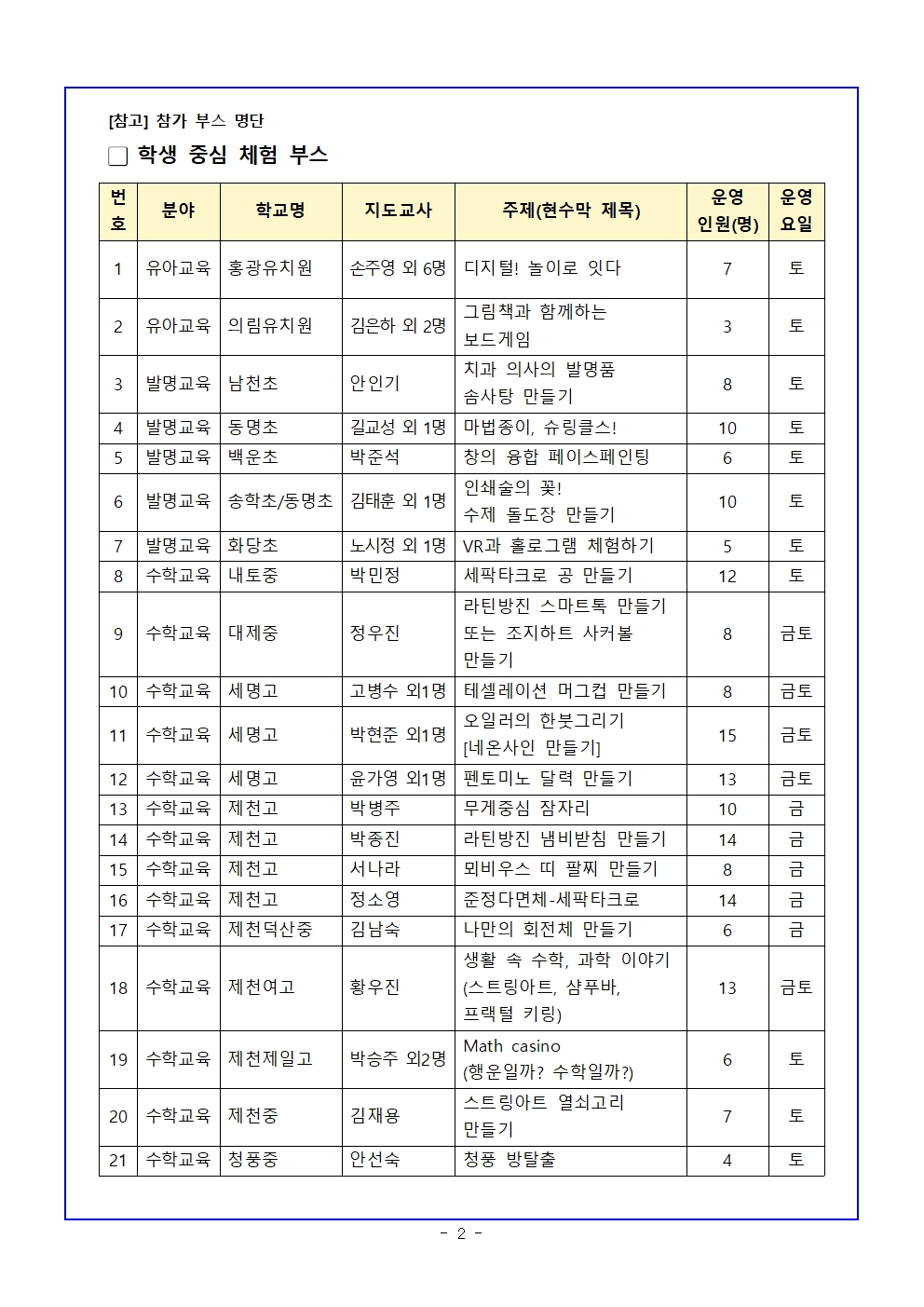 2024. 제천 청소년 창의융합 축제 안내002