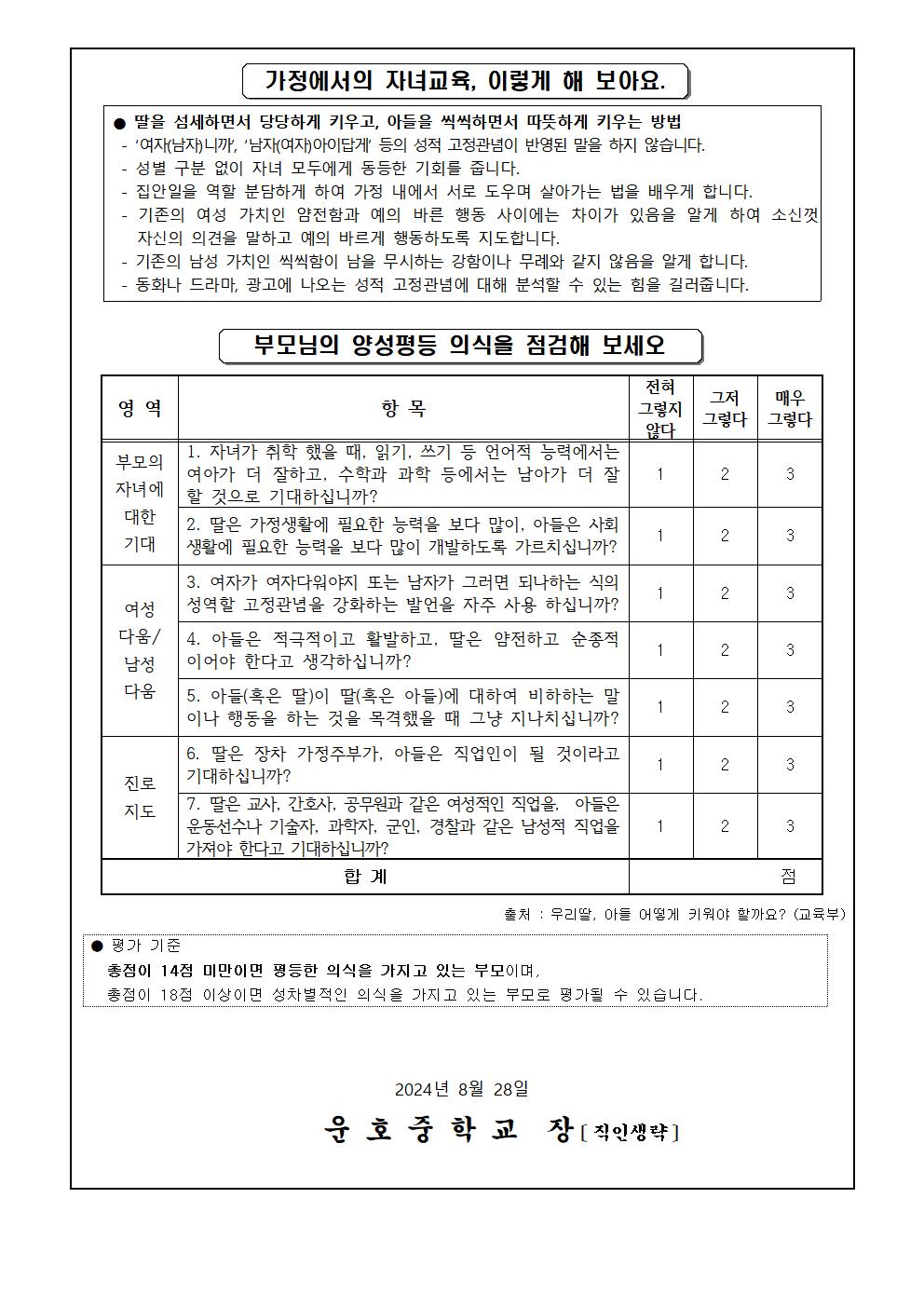 가정에서의 양성평등 교육 안내002