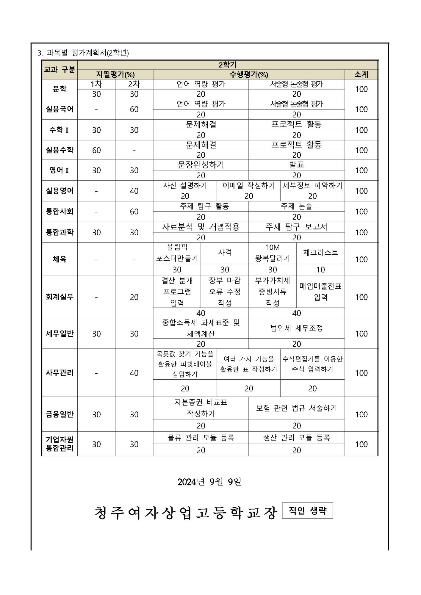 2024학년도 가정통신문(2학기 정기고사 일정계획)_페이지_3